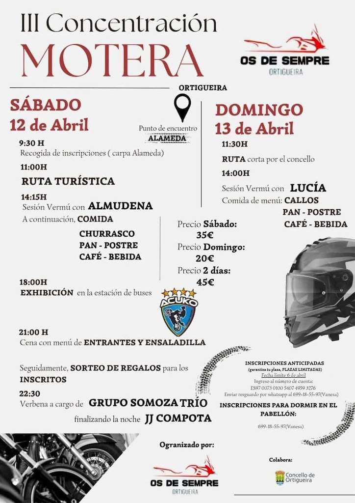 III Concentración Motera Os de Sempre (2025) en Ortigueira