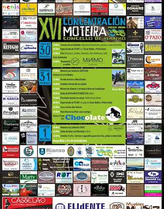 Fechas, información, programa, cartel, imágenes, mapa y ubicación de XVI Concentración Motera  en  Rianxo