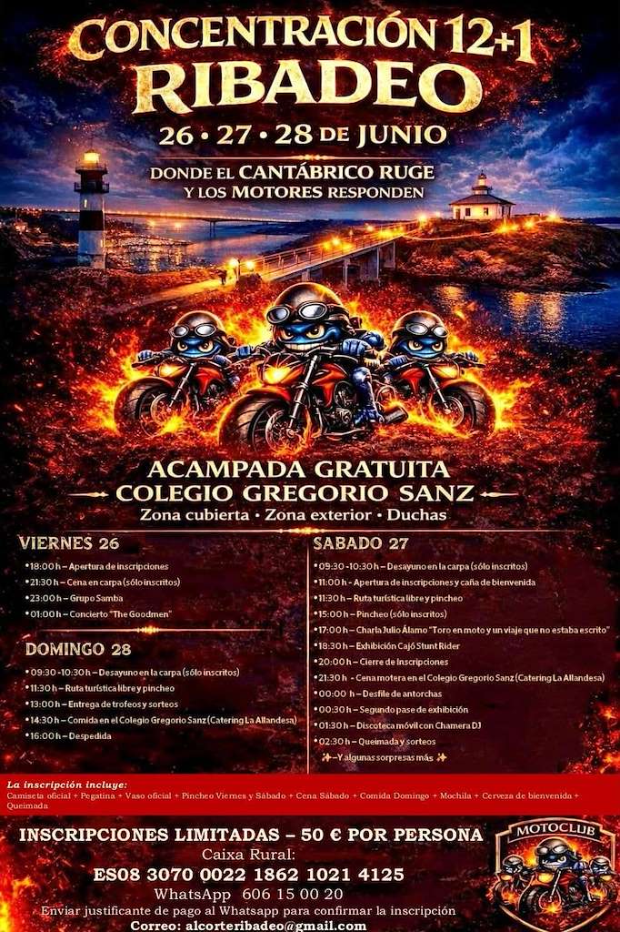 XIII Concentración Motera (2026) en Ribadeo