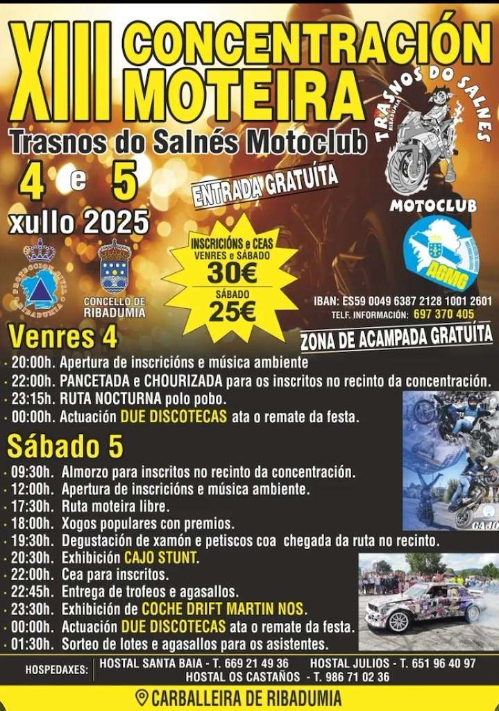 XIII Concentración Motera Trasnos do Salnés Motoclub (2025) en Ribadumia