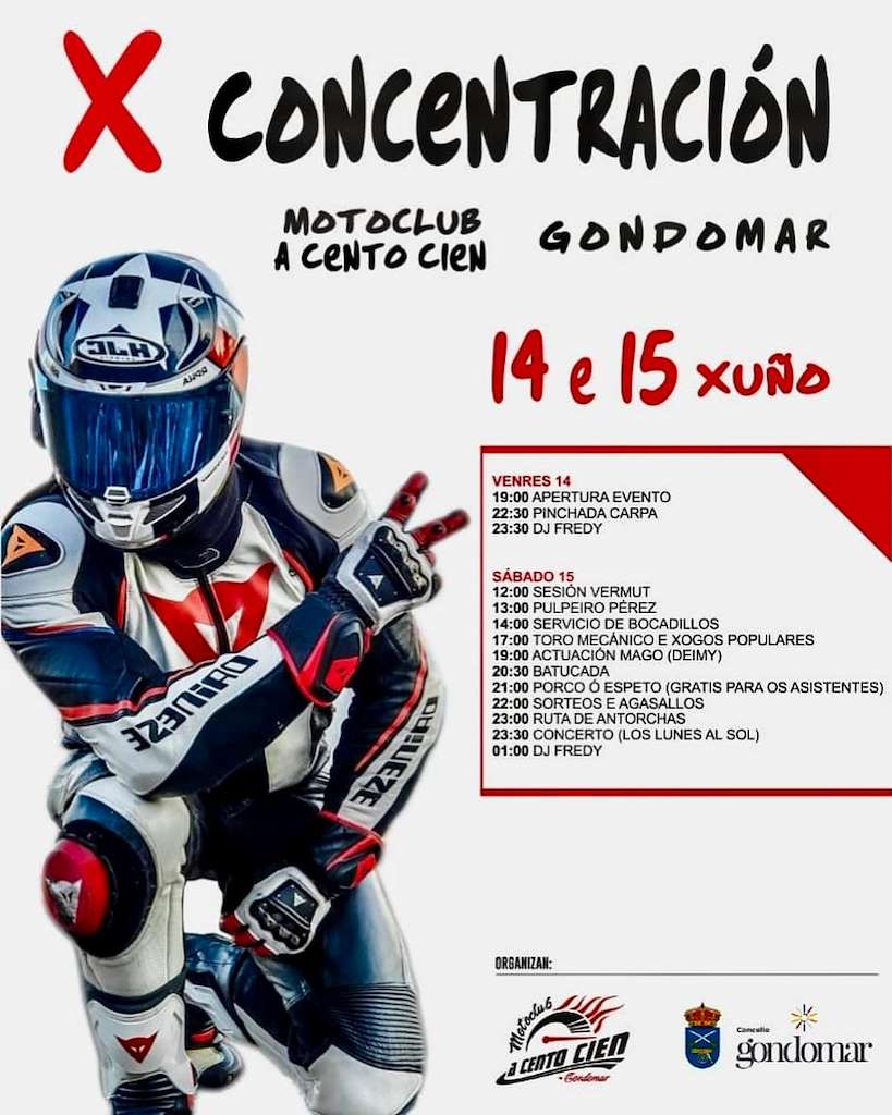 X Concentración Motoclub A Cento Cien en Gondomar