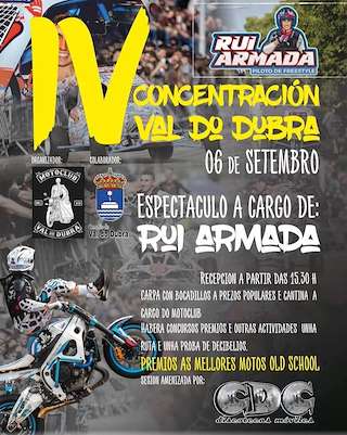 Fechas, información, programa, cartel, imágenes, mapa y ubicación de IV Concentración Motoclub Val do Dubra 