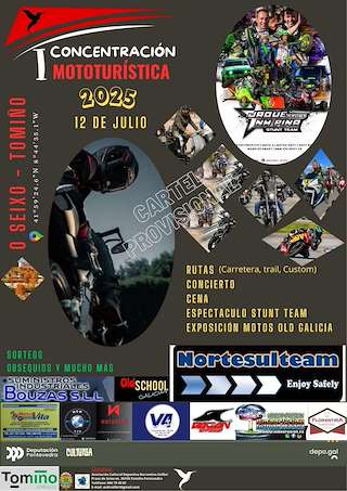 Fechas, información, programa, cartel, imágenes, mapa y ubicación de I Concentración Mototurística de O Seixo  en  Tomiño