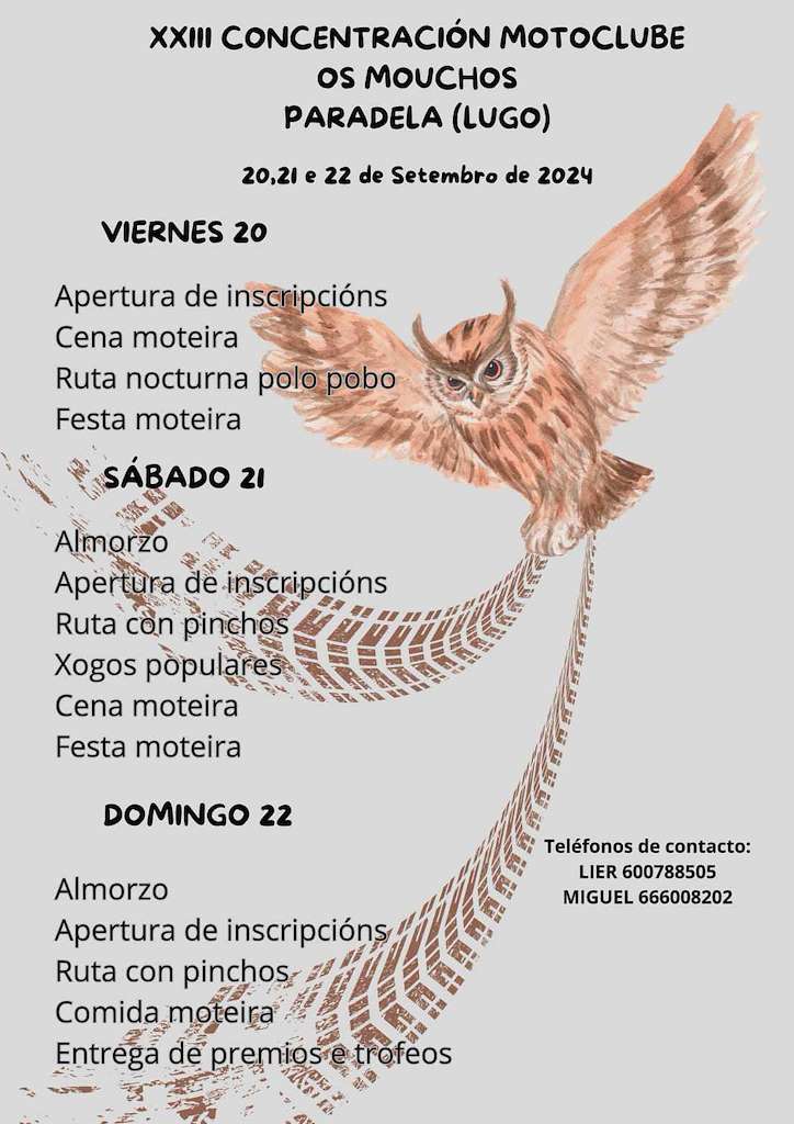 XXIII Concentración Mototurística Os Mouchos en Paradela