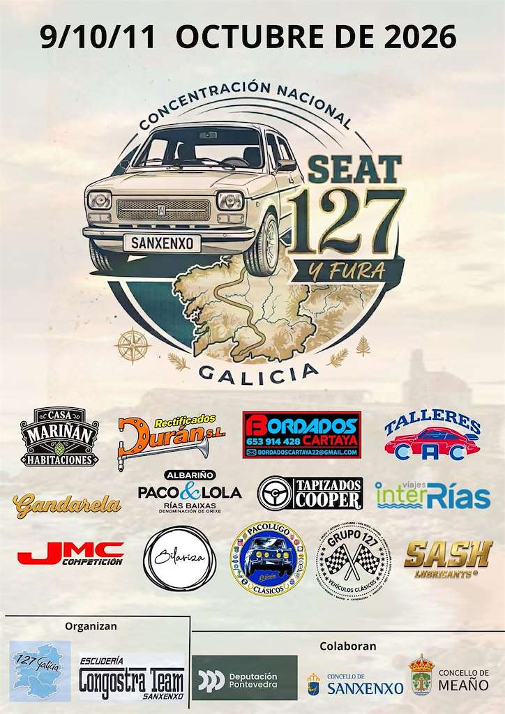 Concentración Nacional Seat 127 y Fura (2026) en Sanxenxo