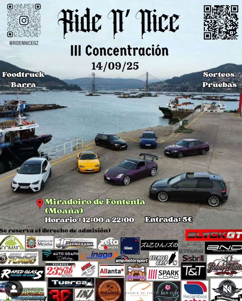 Concentración Ride N´Nice en Moaña