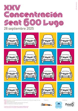 Fechas, información, programa, cartel, imágenes, mapa y ubicación de XXV Concentración Seat 600 (2025)  en  Lugo