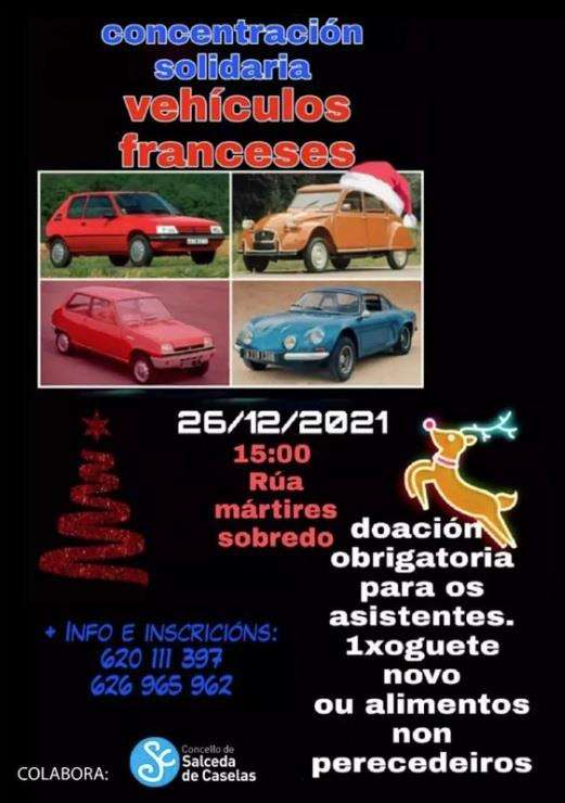Concentración Solidaria Vehículos Franceses en Salceda de Caselas