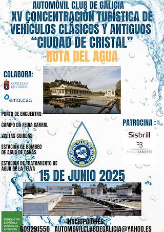 Fechas, información, programa, cartel, imágenes, mapa y ubicación de XV Concentración Turística de Vehículos Clásicos y Antiguos Ciudad de Cristal  en  Carral
