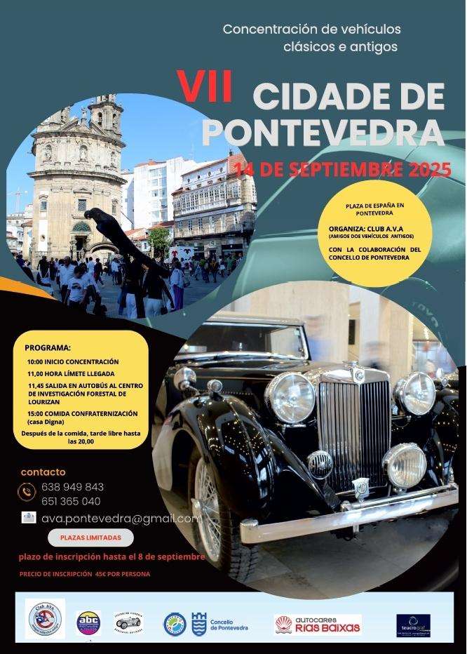 VII Concentración Vehículos Clásicos e Antigos (2025) en Pontevedra