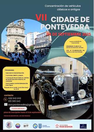 Fechas, información, programa, cartel, imágenes, mapa y ubicación de VII Concentración Vehículos Clásicos e Antigos  en  Pontevedra
