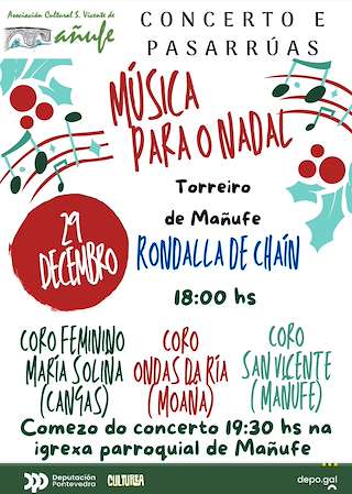 Concierto de Navidad de Mañufe en Gondomar