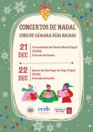 Concierto de Navidad del Coro de Cámara Rías Baixas en Vigo