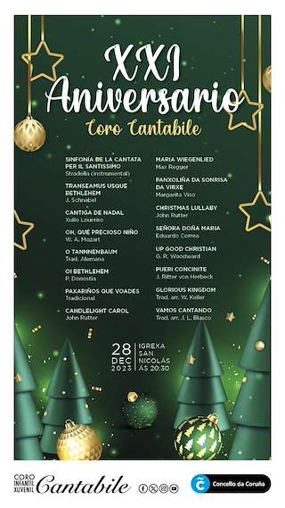Concierto de Navidad Coro Cantabile en A Coruña