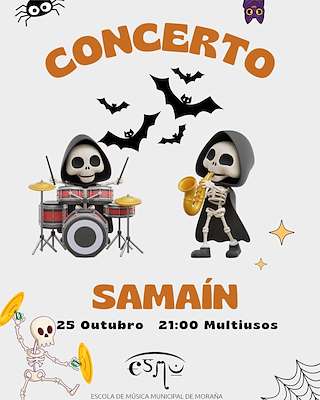 Concerto de Samaín da Escola de Música Municipal en Moraña