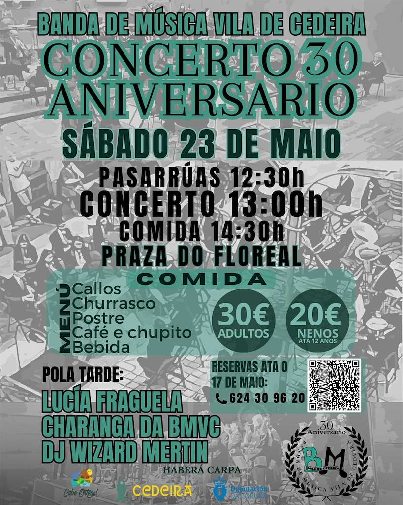 Concerto 30 Aniversario Banda de Música (2026) en Cedeira