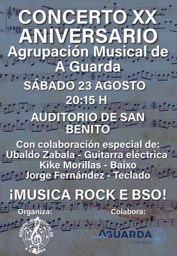 Concerto XX Aniversario Agrupación Musical (2025) en A Guarda