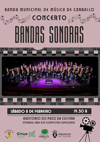 Fechas, información, programa, cartel, imágenes, mapa y ubicación de Concerto Bandas Sonoras  en  Carballo