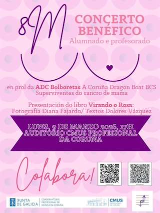 Fechas, información, programa, cartel, imágenes, mapa y ubicación de Concerto Benéfico a Favor de ADC Bolboretas (2026)  en  A Coruña