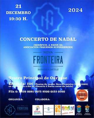 Fechas, información, programa, cartel, imágenes, mapa y ubicación de Concerto Benéfico de Nadal  en  Ourense