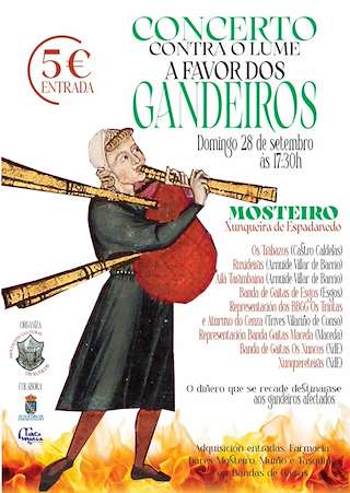Fechas, información, programa, cartel, imágenes, mapa y ubicación de Concerto Contra o Lume a favor dos Gandeiros   en  Xunqueira de Espadanedo