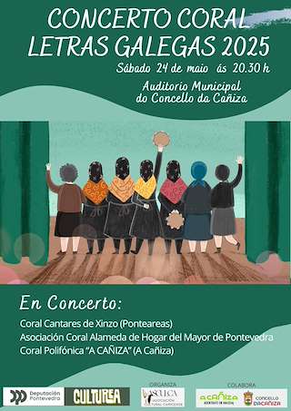 Fechas, información, programa, cartel, imágenes, mapa y ubicación de Concerto Coral Letras Galegas  en  A Caniza