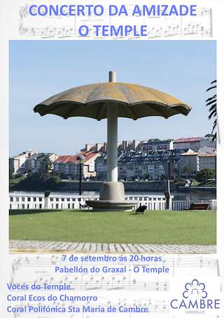 Fechas, información, programa, cartel, imágenes, mapa y ubicación de Concerto da Amizade  en  Cambre