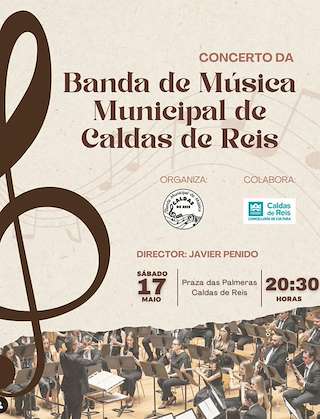 Fechas, información, programa, cartel, imágenes, mapa y ubicación de Concerto da Banda de Música  en  Caldas de Reis