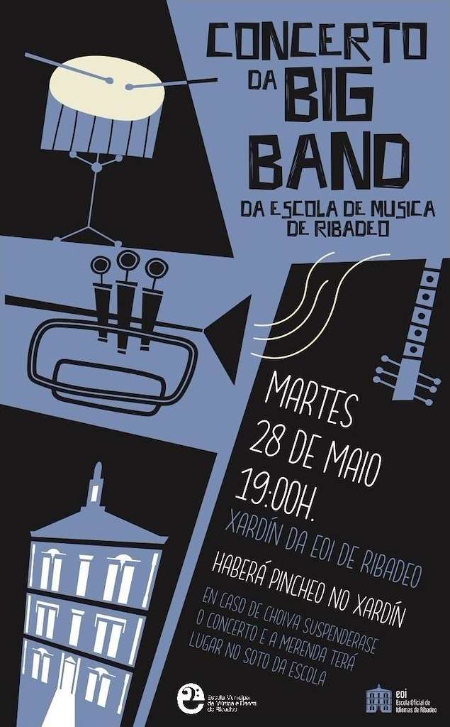 Concerto da Big Band da Escola de musica de Ribadeo