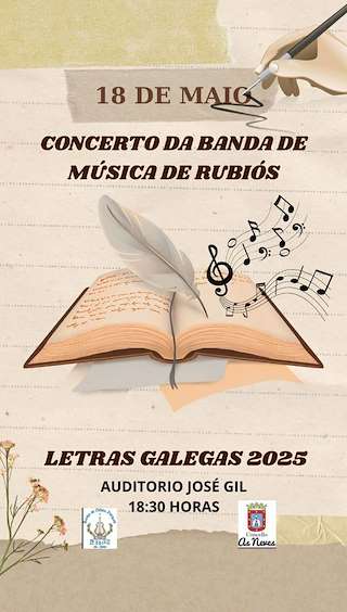 Fechas, información, programa, cartel, imágenes, mapa y ubicación de Concerto das Letras Galegas   en  As Neves