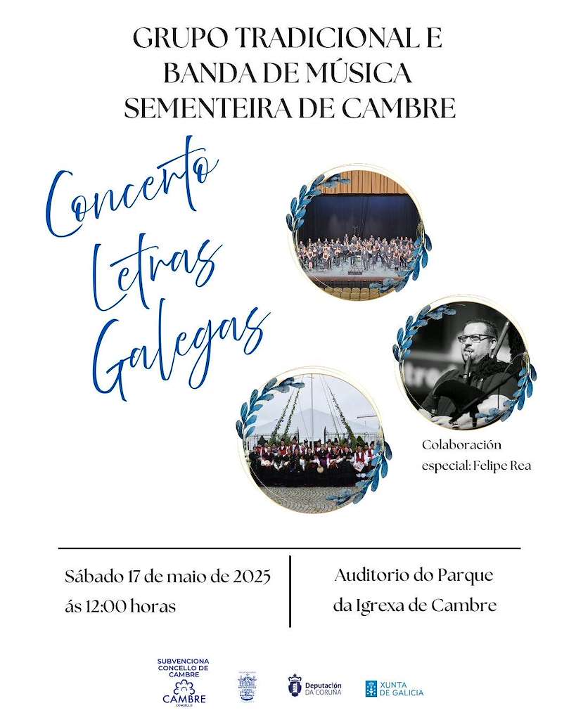 Concerto das Letras Galegas (2025) en Cambre