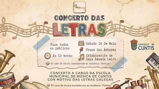 Fechas, información, programa, cartel, imágenes, mapa y ubicación de Concerto das Letras Galegas  (2026)  en  Cuntis