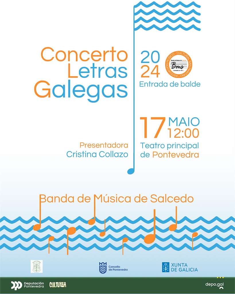 Concerto das Letras Galegas en Salcedo en Pontevedra
