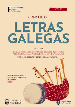 Fechas, información, programa, cartel, imágenes, mapa y ubicación de Concerto das Letras Galegas   en  Negreira