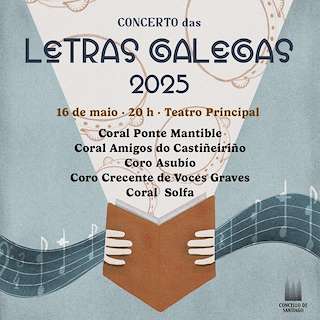 Fechas, información, programa, cartel, imágenes, mapa y ubicación de Concerto das Letras Galegas  en  Santiago de Compostela