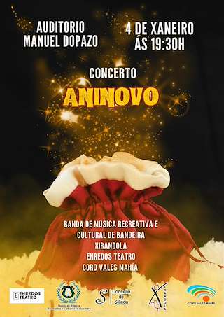 Fechas, información, programa, cartel, imágenes, mapa y ubicación de Concerto de Aninovo de Bandeira  en  Silleda