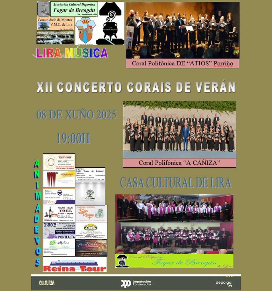 XII Concerto de Corais de Verán de Lira en Salvaterra do Miño