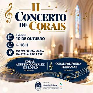 Fechas, información, programa, cartel, imágenes, mapa y ubicación de II Concerto de Corais (2026)  en  Laxe