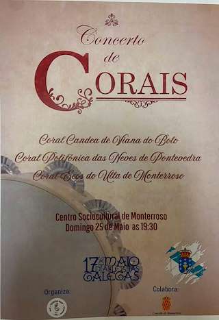 Fechas, información, programa, cartel, imágenes, mapa y ubicación de Concerto de Corais  en  Monterroso