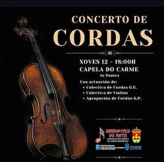 Fechas, información, programa, cartel, imágenes, mapa y ubicación de Concerto de Cordas  en  As Pontes de García Rodríguez