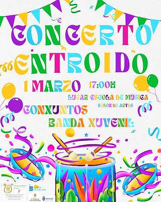 Fechas, información, programa, cartel, imágenes, mapa y ubicación de Concerto de Entroido  en  As Pontes de García Rodríguez