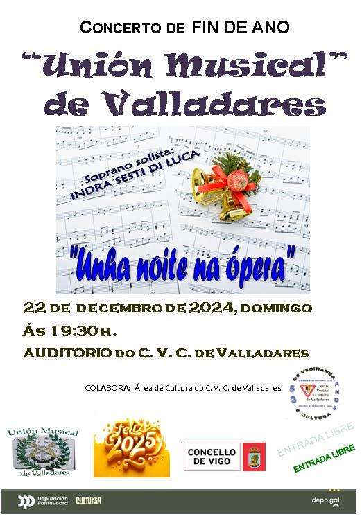 Concerto de Fin de Ano de Valadares en Vigo
