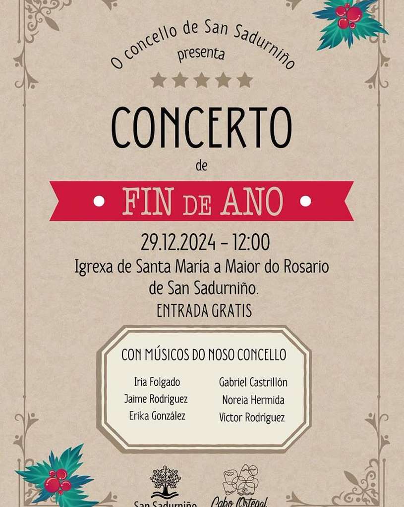 Concerto de Fin de Ano en San Sadurniño