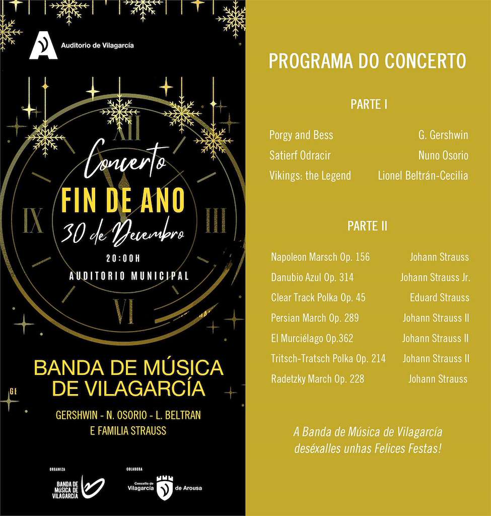 Concerto de Fin de Ano (2022) en Vilagarcía de Arousa