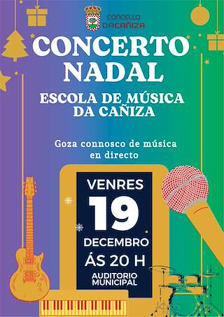 Fechas, información, programa, cartel, imágenes, mapa y ubicación de Concierto de Navidad  en  A Caniza