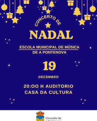 Fechas, información, programa, cartel, imágenes, mapa y ubicación de Concierto de Navidad (2025)  en  A Pontenova