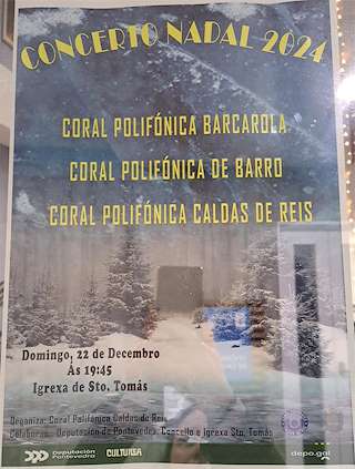 Fechas, información, programa, cartel, imágenes, mapa y ubicación de Concerto de Nadal  en  Caldas de Reis