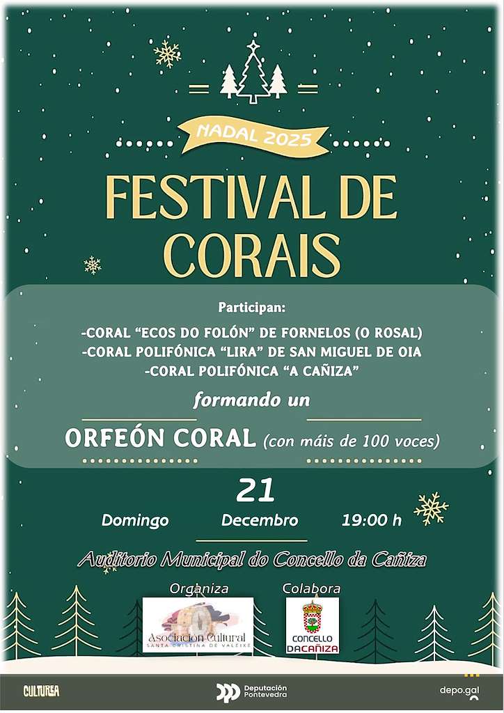 Concierto de Navidad Coral en A Caniza