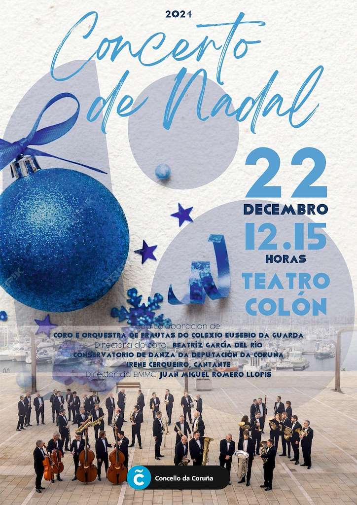 Concerto de Nadal da Banda Municipal en A Coruña