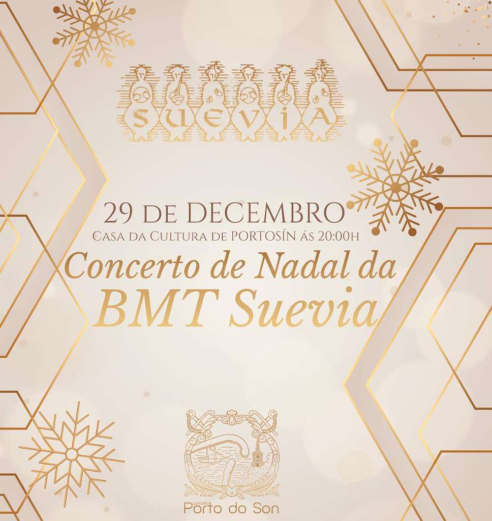 Concerto de Nadal da BMT de Suevia en Porto do Son